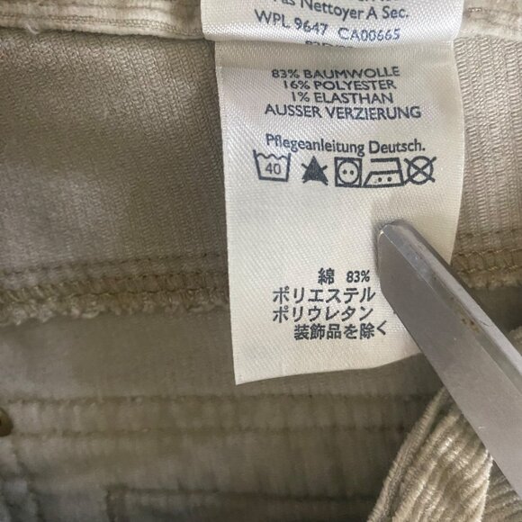 Eddie Bauer Womens Beige Corduroy Pants Size‎ 10 Wide Leg Med Rise - Picture 6 of 11